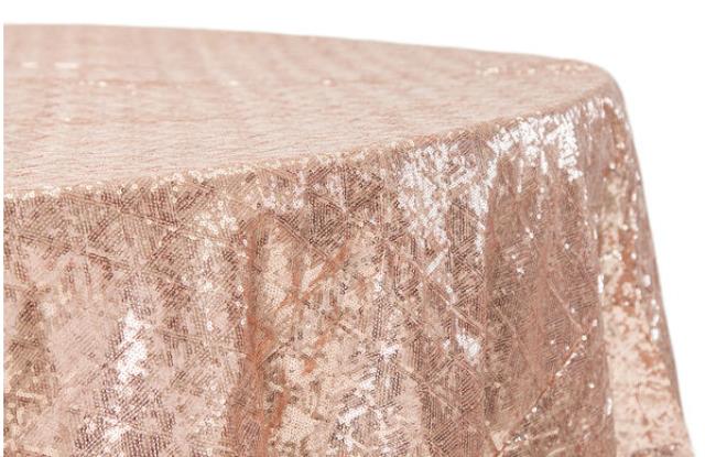 Rental store for LINEN, 120 RD. DIAMOND GLITZ BLUSH in Atlanta GA