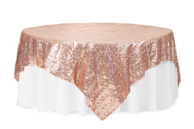 Rental store for LINEN, 85X85 SQ. DIAMOND GLITZ BLUSH in Atlanta GA