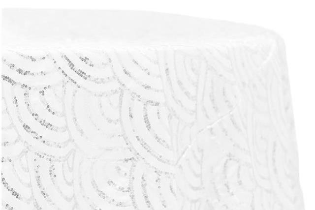 Rental store for LINEN, 120 RD. MERMAID SCALES WHITE in Atlanta GA