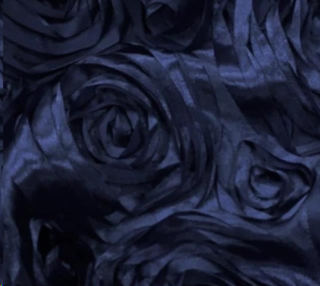 Rental store for LINEN, 120 RD. ROSETTE SATIN - NAVY in Atlanta GA
