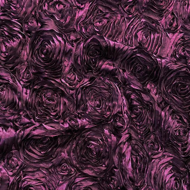 Rental store for LINEN, 120 RD. ROSETTE SATIN - RAISIN in Atlanta GA