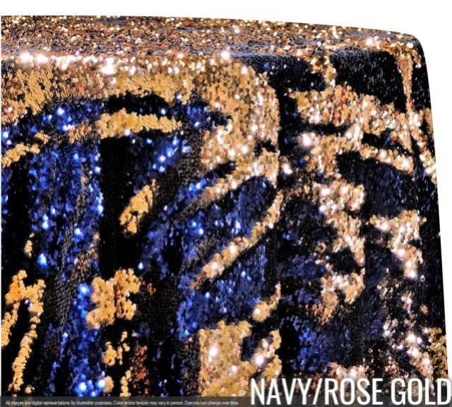 Rental store for CHAIR BACK, SEQUIN  NAVY ROSE GOLD in Atlanta GA