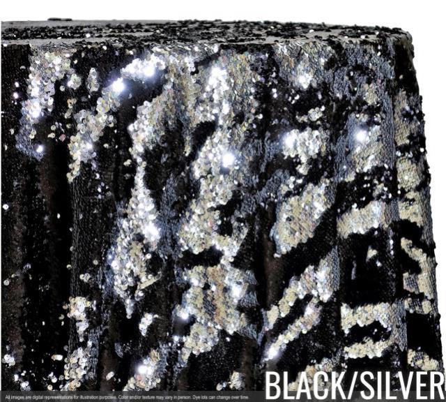 Rental store for TWO-TONE SEQUINS - BLACK SILVER in Atlanta GA