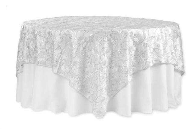 Rental store for FLOWER SEQUINS - TAFFETA WHITE in Atlanta GA