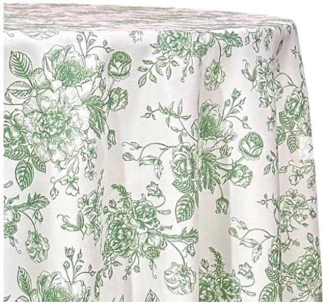 Rental store for LINEN, 120 RD. FRENCH TOILE WILLOW GREEN in Atlanta GA