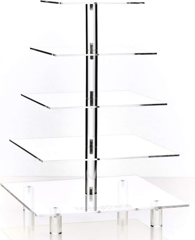 Rental store for DESSERT STAND, 5 TIER SQUARE 19  ACRYLIC in Atlanta GA