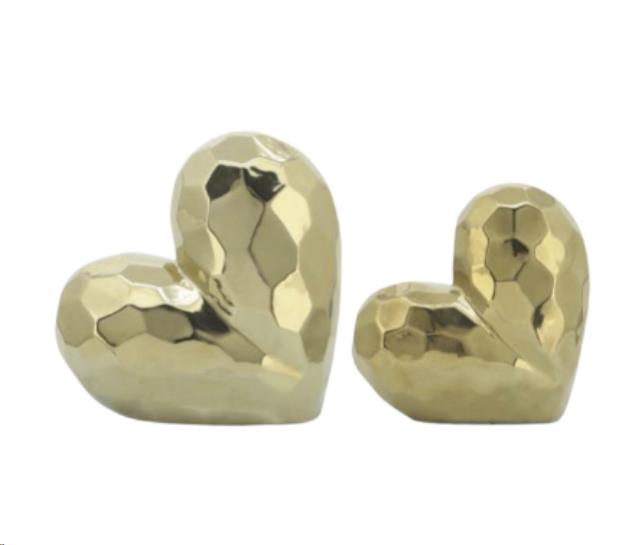 Rental store for DECOR - CERAMIC HEART - GOLD in Atlanta GA