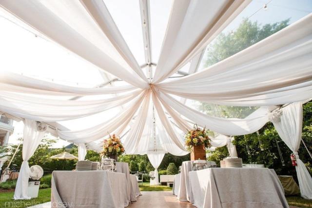 Rental store for WHITE PREMIER CEILING DRAPE 50  LONG in Atlanta GA